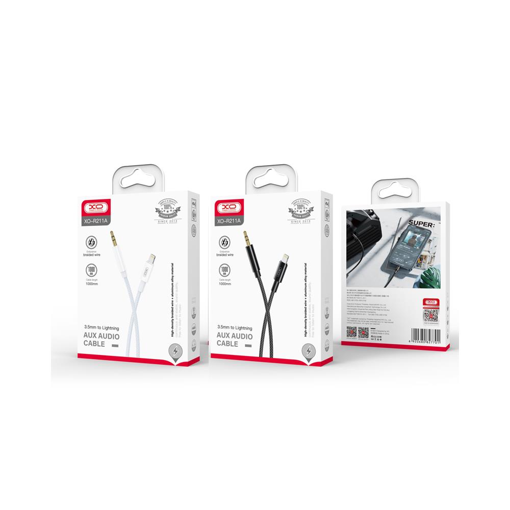 XO NB-R211A Cable Audio Lightning -3.5mm 1.0m White